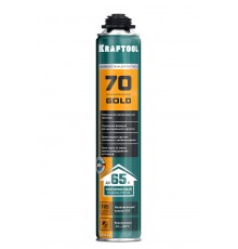 41194 Пена монтажная KRAFTOOL GOLD 65,мелкопористая пистолетная всесезонная, 850 мл, SVS