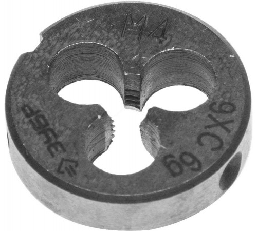 4-28022-04-0.7 Плашка ЗУБР МАСТЕР круглая ручная, М4х0,7