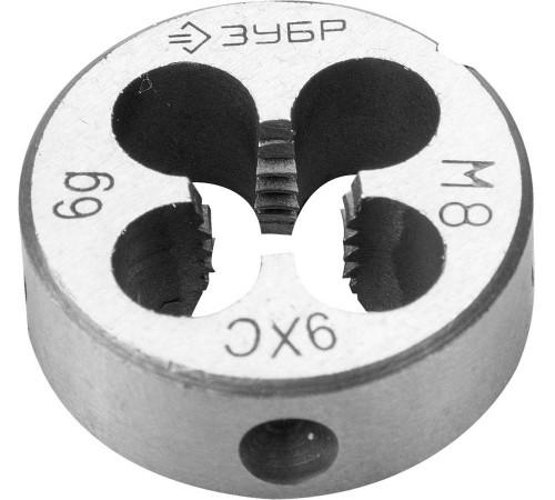 4-28022-08-1.0 Плашка ЗУБР МАСТЕР круглая ручная, М8х1,0