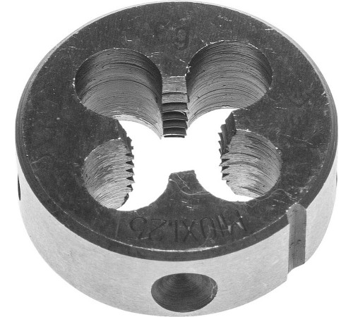 4-28022-10-1.25 Плашка ЗУБР "МАСТЕР" круглая ручная, М10х1,25