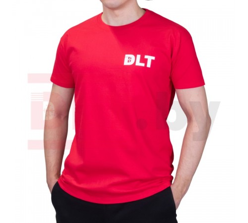 Футболка DLT, размер XL, красная, арт.4341