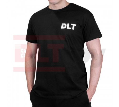 Футболка DLT, размер L, черная, арт.4346