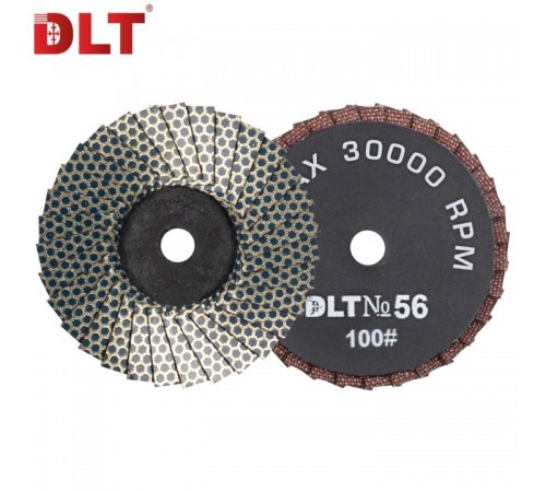 Алмазный гибкий шлифовальный круг DLT №56, #100, 50мм, для гравера, арт.4398