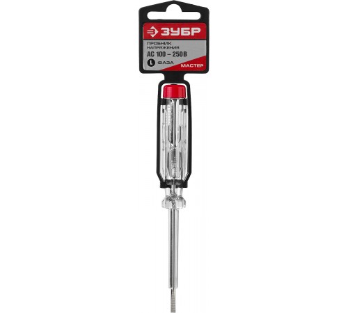 Пробник электрический ЗУБР ЭКСПЕРТ 100-250В, 140мм 25725