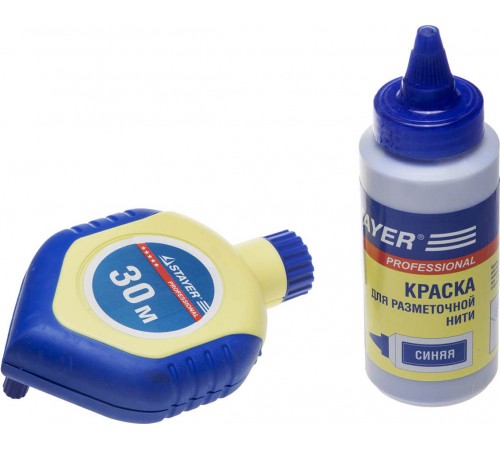 2-06383-H2 Набор STAYER Нить разметочная с синей краской в 2-хкомпонентном корпусе115гх30м