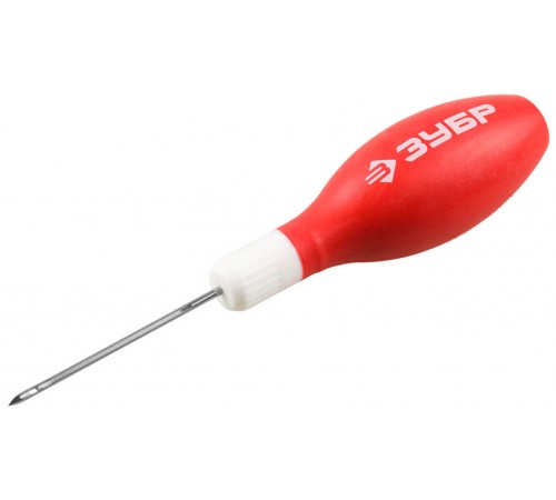 ЗУБР  2 мм, длина 60 мм, материал рукоятки пластик, шило швейное 09571-2