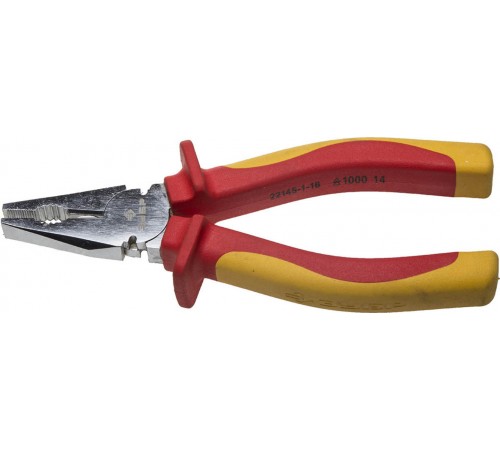 22145-1-16 Плоскогубцы диэлектрические комбинированные ЗУБР Профессионал до 1000В, 160 мм