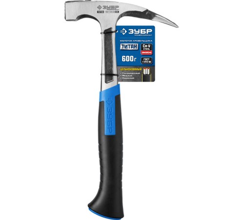 20147-600_z01 Молоток кровельщика ЗУБР ТИТАН Профессионал цельнокованый 600г