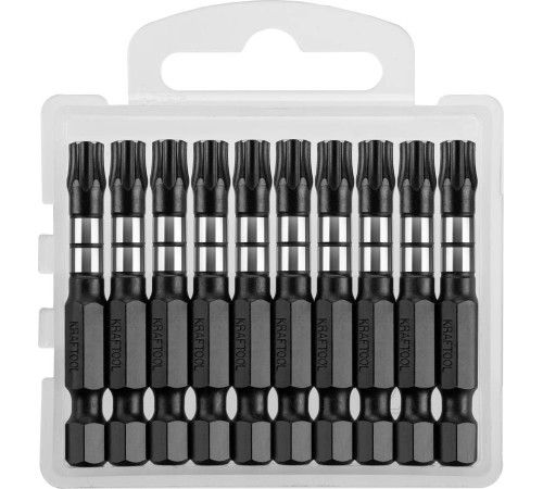 26195-30-50-S10 Бита KRAFTOOL Impact Pro, TORX, хвостовик Е 1/4, TX30, 50мм