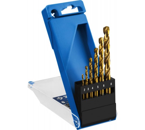 Набор сверл по металлу ЗУБР ТИТАН Профессионал 6шт. 2-8мм 29615-H6