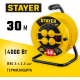 STAYER  М-325 ПВС 3х2.5 30м 4000Вт IP44, Силовой удлинитель на катушке (55064-30)