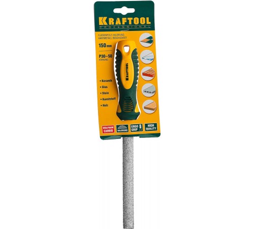 Напильник полукруглый с карбидом вольфрама KRAFTOOL 150мм 16082-15_z01