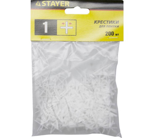 3380-1 Крестики для кафеля STAYER, 1 мм (200 шт)