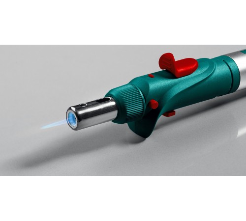 Паяльник газовый KRAFTOOL SolderGas, горелка, фен, пьезоподжиг, набор 10 в 1, 1300гр 55503-Н10