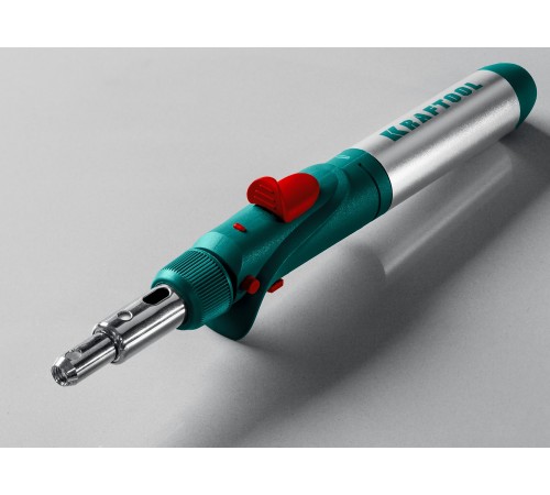 Паяльник газовый KRAFTOOL SolderGas, горелка, фен, пьезоподжиг, набор 10 в 1, 1300гр 55503-Н10