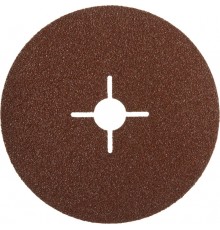 35585-125-060 Круг шлиф. ЗУБР Профи фибровый для УШМ, 125мм, P60