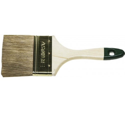 01031-100 Кисть плоская STAYER LASUR-STANDART, смешанная щетина, деревянная ручка, 100 мм