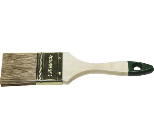 01031-63 Кисть плоская STAYER LASUR-STANDART, смешанная щетина, деревянная ручка, 63 мм