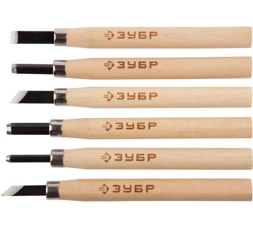 18375-Н6 Резцы ЗУБР ЭКСПЕРТ фигурные профессиональные, 6 шт.