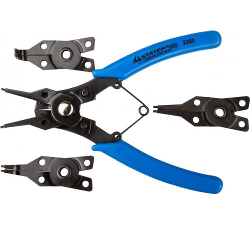 Съемник стопорных колец STAYER 4-в-1, 4 насадки 2280