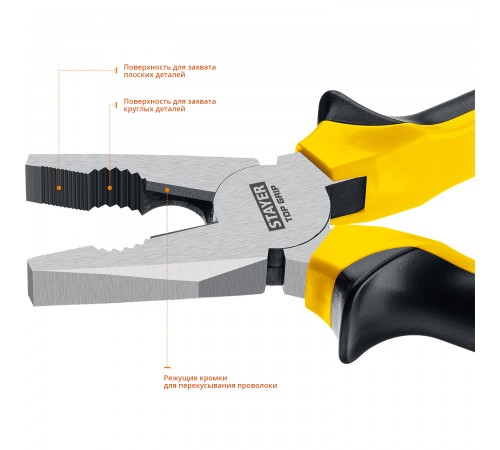 2205-1-20_z02 Плоскогубцы STAYER комбинированные 200мм