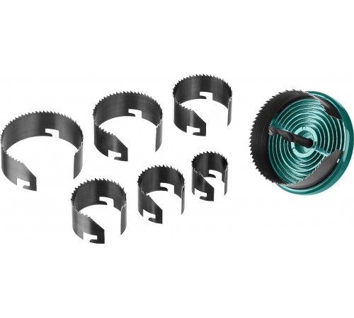 Пила Kraftool кольцевая наборная по дереву 7шт 29580-H7-18