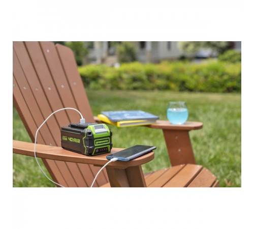 Аккумуляторная батарея GREENWORKS с USB разъемом G40USB4, 40V, 4 А/ч
