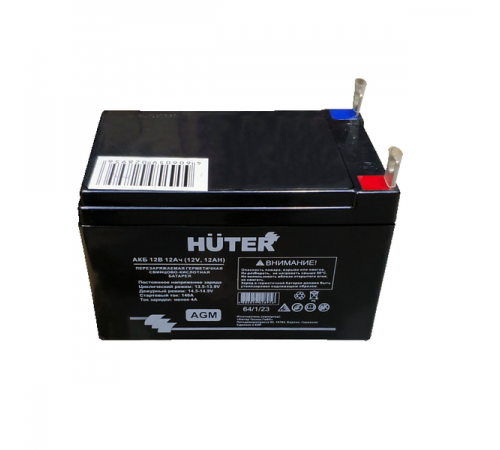 64/1/23 Аккумуляторная батарея Huter 12В 12Ач