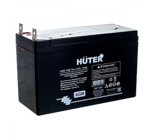 64/1/54 Аккумуляторная батарея Huter 12В 7Ач