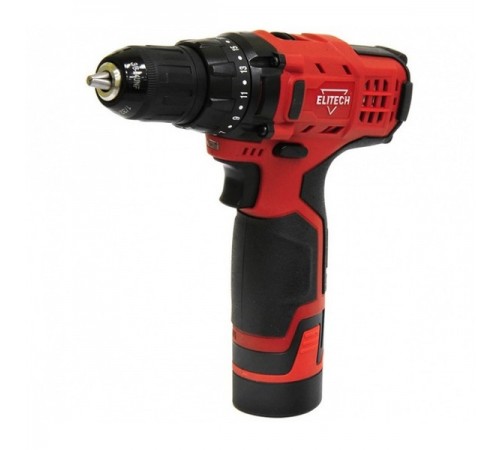 Дрель аккумуляторная Elitech ДА 10.8ЛК2 (1.5 Ач)