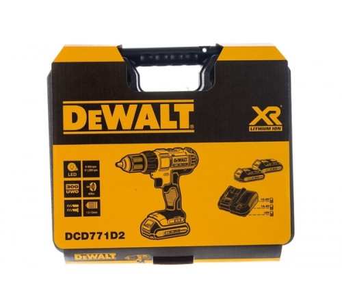 Дрель аккумуляторная DeWalt DCD 771 D2