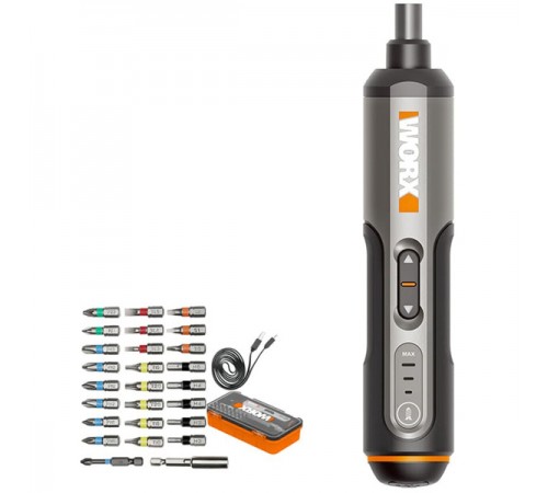 Отвертка аккумуляторная WORX WX 240 + набор бит (26 шт)