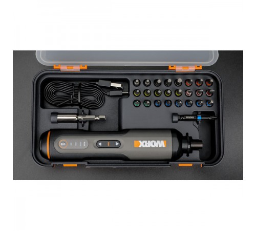 Отвертка аккумуляторная WORX WX 240 + набор бит (26 шт)