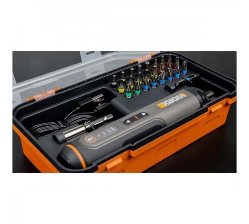 Отвертка аккумуляторная WORX WX 240 + набор бит (26 шт)