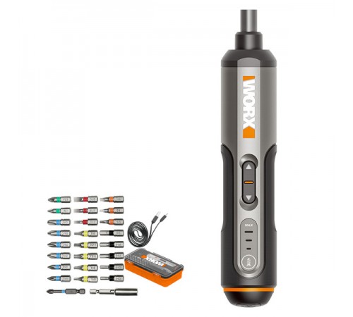 Отвертка аккумуляторная WORX WX 240 + набор бит (26 шт)
