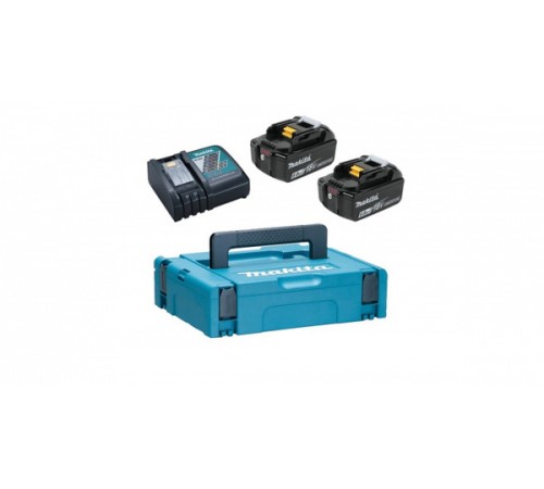 Аккумуляторная батарея Makita BL1860B + З/У Makita DC18RC кейс 198118-0