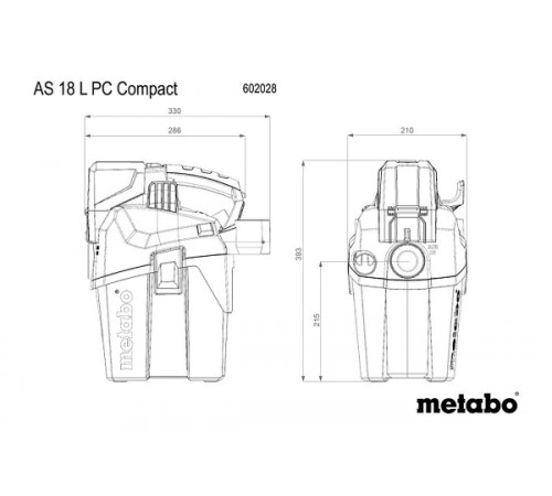 Пылесос METABO AS 18LPC Compact 602028850