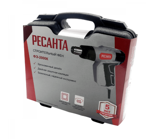 Фен строительный Ресанта ФЭ-2000К 75/2/1