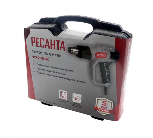 Фен строительный Ресанта ФЭ-2000ЭК 75/2/2