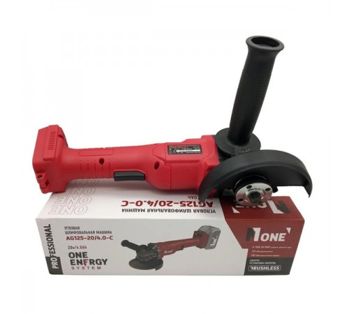 УШМ  акк. бесщеточная NUMBER ONE AG125-20/4.0-C