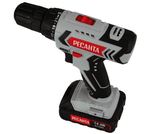 Дрель-шуруповерт аккумуляторная Ресанта ДА-14-2Л 75/14/3