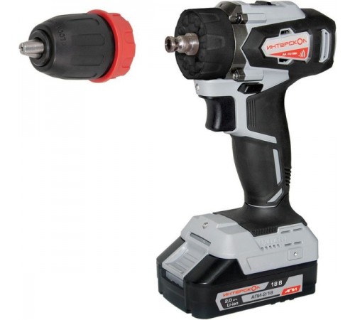 Дрель акк Интерскол ДА-13/18ВК комби АПИ кейс 575.2.2.77