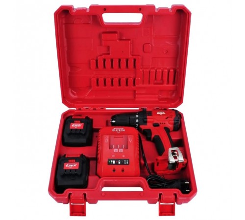 Дрель аккумуляторная Elitech ДА 12СЛ2 (2,0Ач)