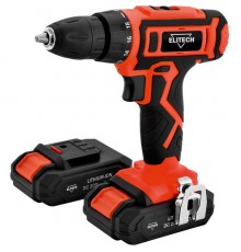 Дрель аккумуляторная Elitech ДМ ДА 202СЛ E2201.017.01