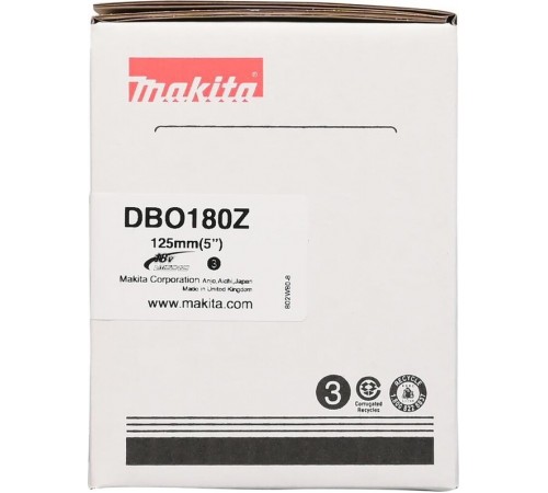 Шлифмашина эксцентриковая аккумуляторная Makita DBO180Z