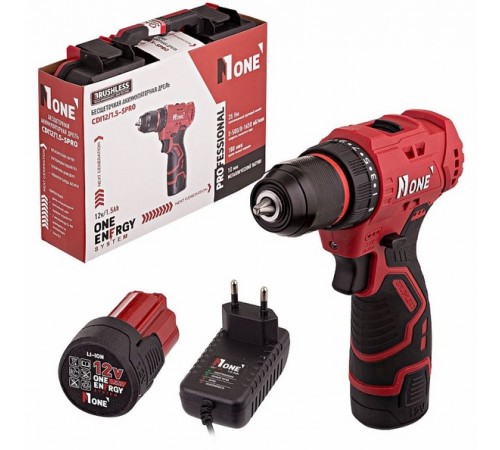 Дрель аккумуляторная бесщеточная NUMBER ONE CDI 12/1,5-SPRO