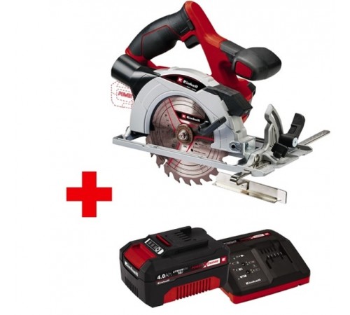 Пила циркулярная аккумуляторная Einhell PXC TE-CS 18/165-1 Li + 1 АКБ PXC 4Ач 18В + ЗУ 3А