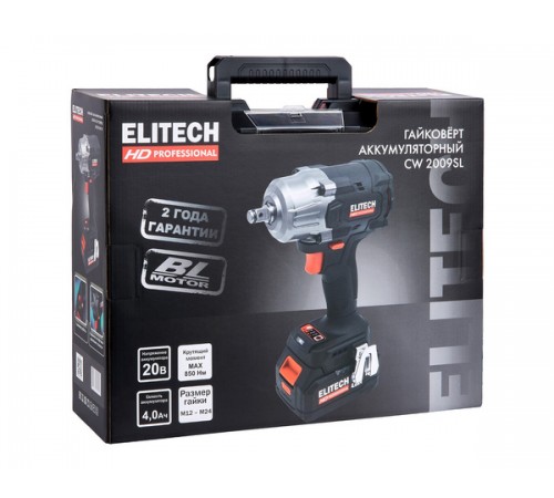 Гайковерт аккумуляторный ELITECH CW 2009SL,E2201.059.01
