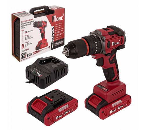 Дрель акк. ударная бесщ NUMBER ONE CDI 20/2.0-IN-BR