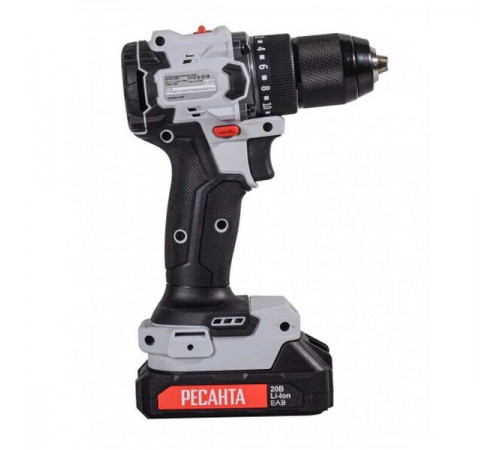 Дрель-шуруповерт аккумуляторная Ресанта ДА-20-2ЛК-БП 75/14/15